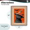 Stupell Industries Vintage Black Cat Stamp Framed Giclee, design by Arlington Prints